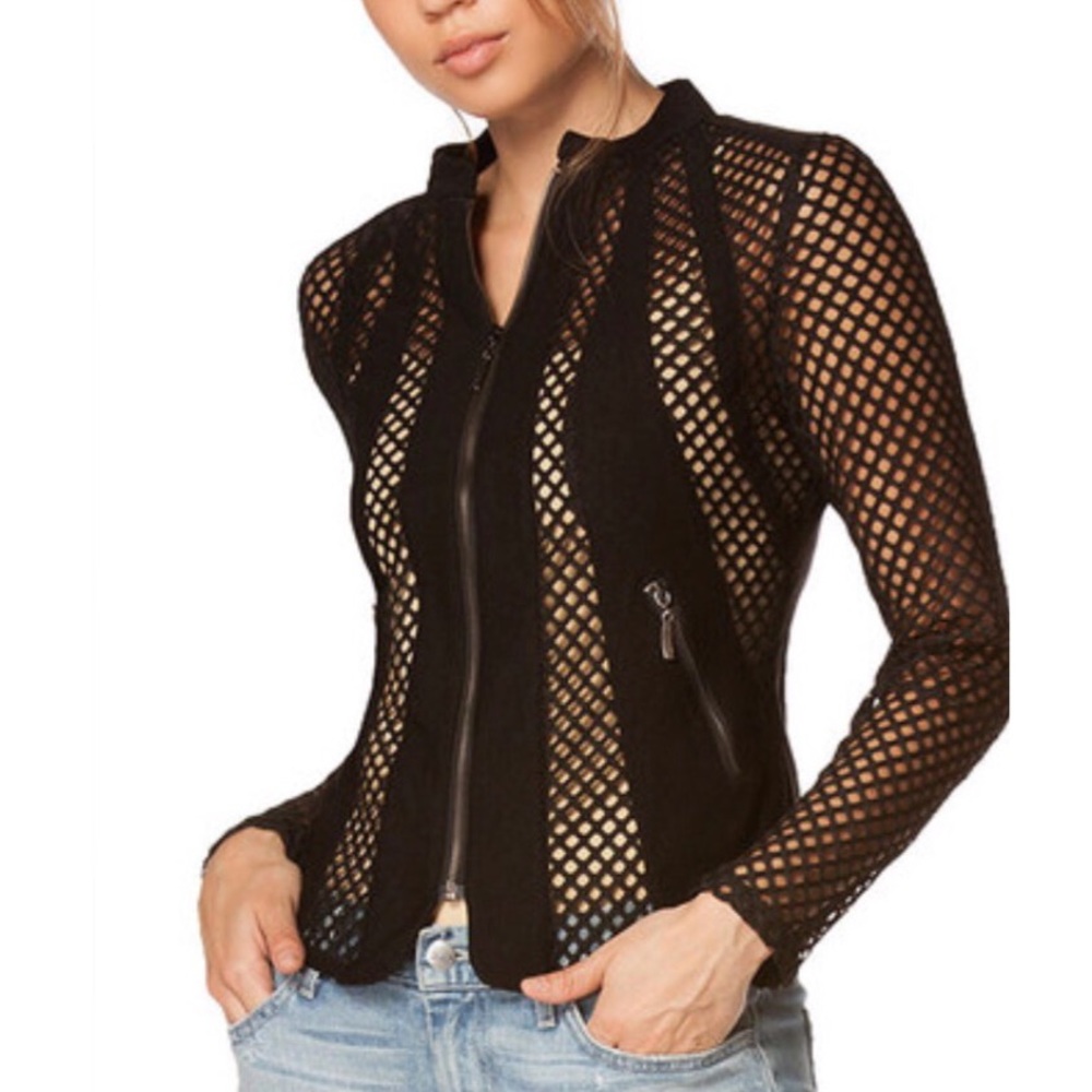 NWOT MESH ZIP UP JACKET